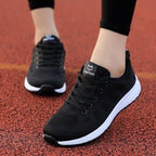 Womens EVA Non Slip Breathable Lace Up Running Trainers