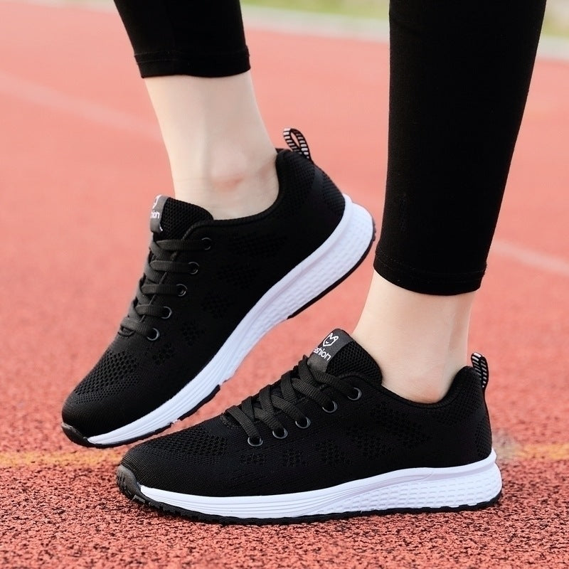 Womens EVA Non Slip Breathable Lace Up Running Trainers