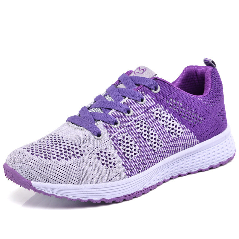 Womens EVA Non Slip Breathable Lace Up Running Trainers