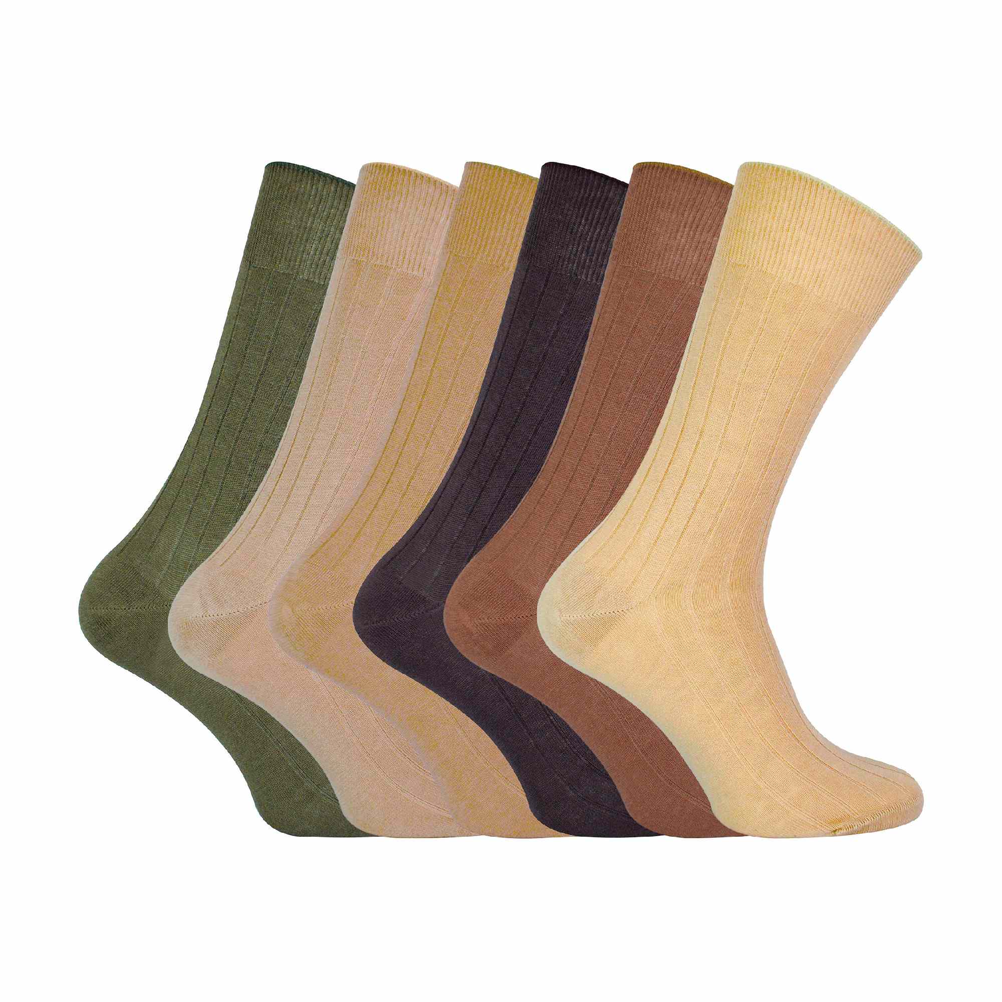 Sock Snob 6 Pack Mens 100% Egyptian Cotton Dress Socks