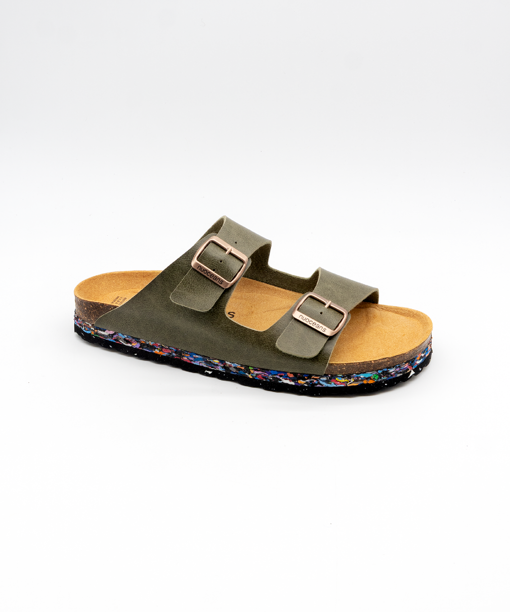Nuoceans Nori Khaki Vegan Sandals