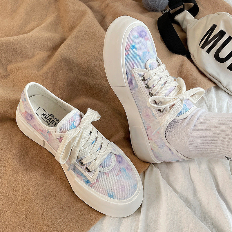Unisex Canvas Thick Sole Trainers