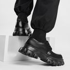 Mens EVA Height Increasing Platform Lace Up Lace Up Shoes