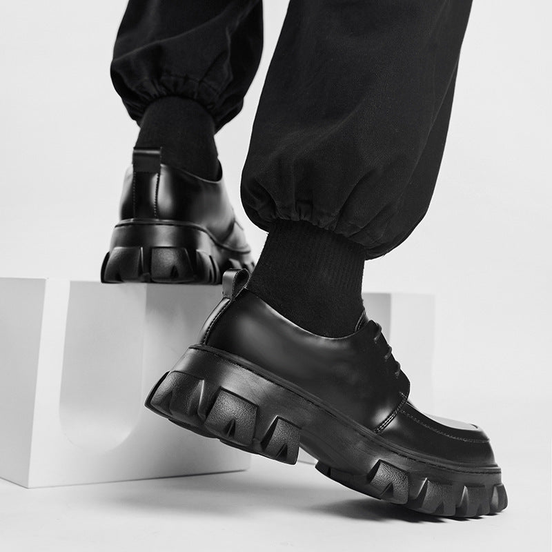 Mens EVA Height Increasing Platform Lace Up Lace Up Shoes