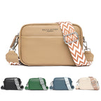 Womens Small Square Crossbody Bag With Wide Strap