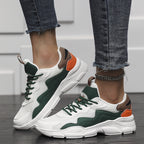 Breathable Mesh Low Top Lace Up Round Toe Trainers