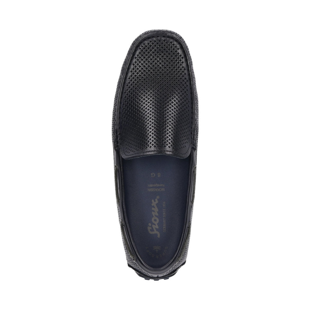 Sioux Carulio 706 Navy Mens G Fit Driving Moccasins