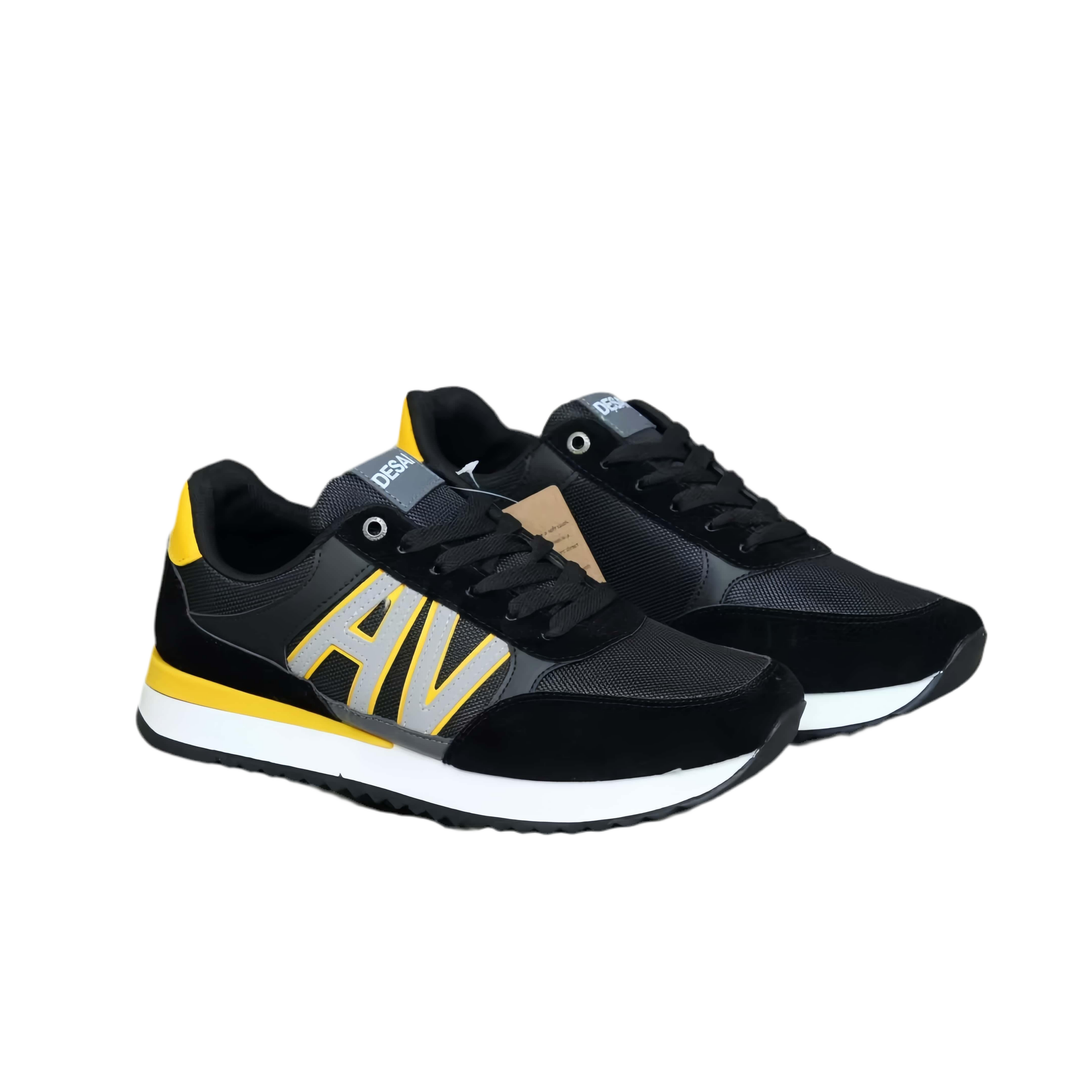 Mens Breathable Low Top Lace Up Round Toe Running Trainers
