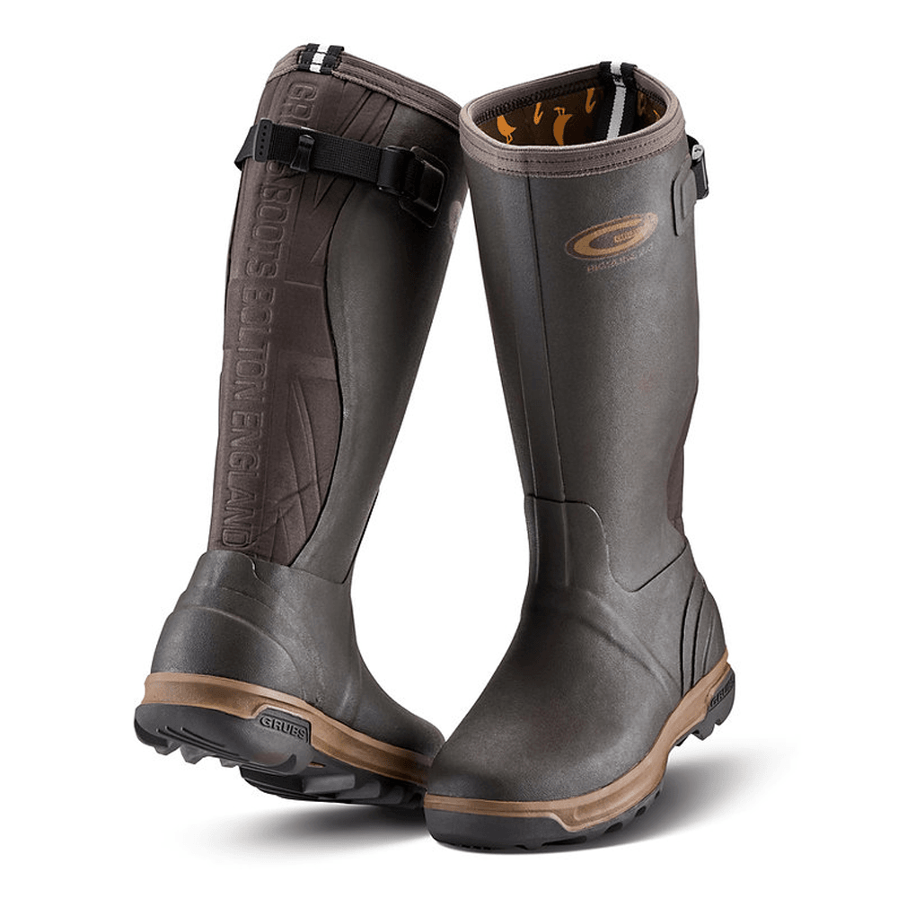 Grubs Highline 2.0 Wellington Boots Green / Mahogany