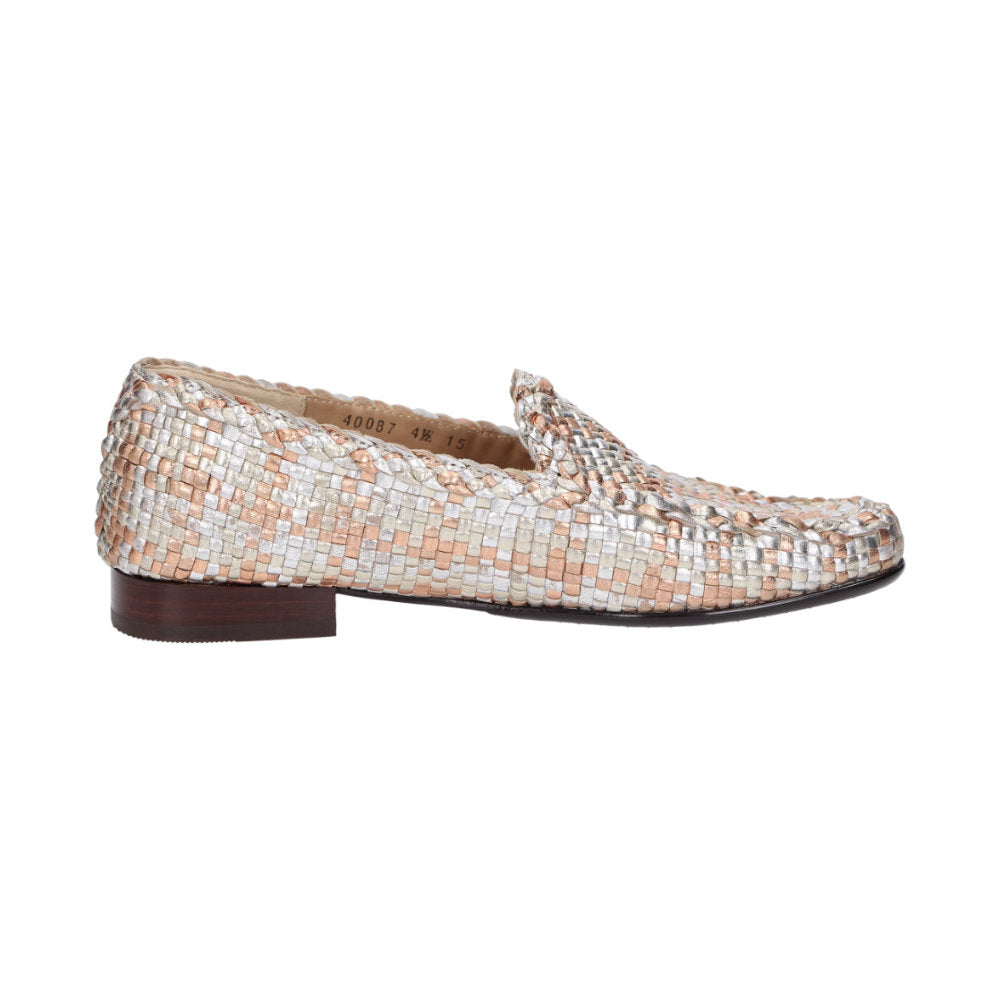 Sioux Cordera 40087 Silver Gold Womens Moccasins