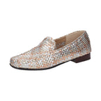 Sioux Cordera 40087 Silver Gold Womens Moccasins