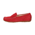 Sioux Carmona 700 Red Womens G Fit Suede Moccasins