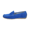 Sioux Carmona 700 Electric Blue Womens G Fit Suede Moccasins
