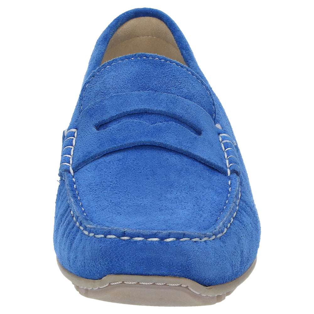 Sioux Carmona 700 Electric Blue Womens G Fit Suede Moccasins