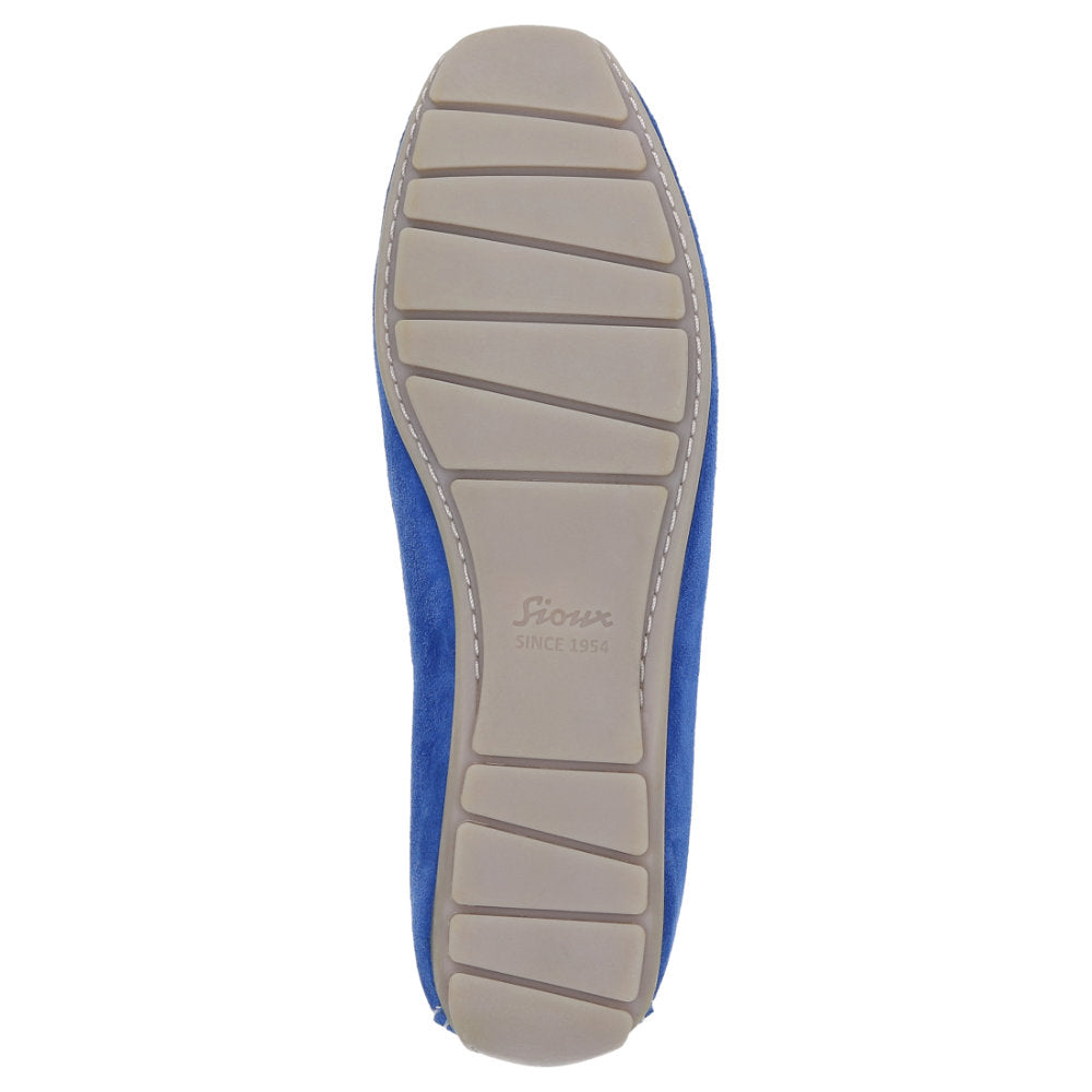 Sioux Carmona 700 Electric Blue Womens G Fit Suede Moccasins