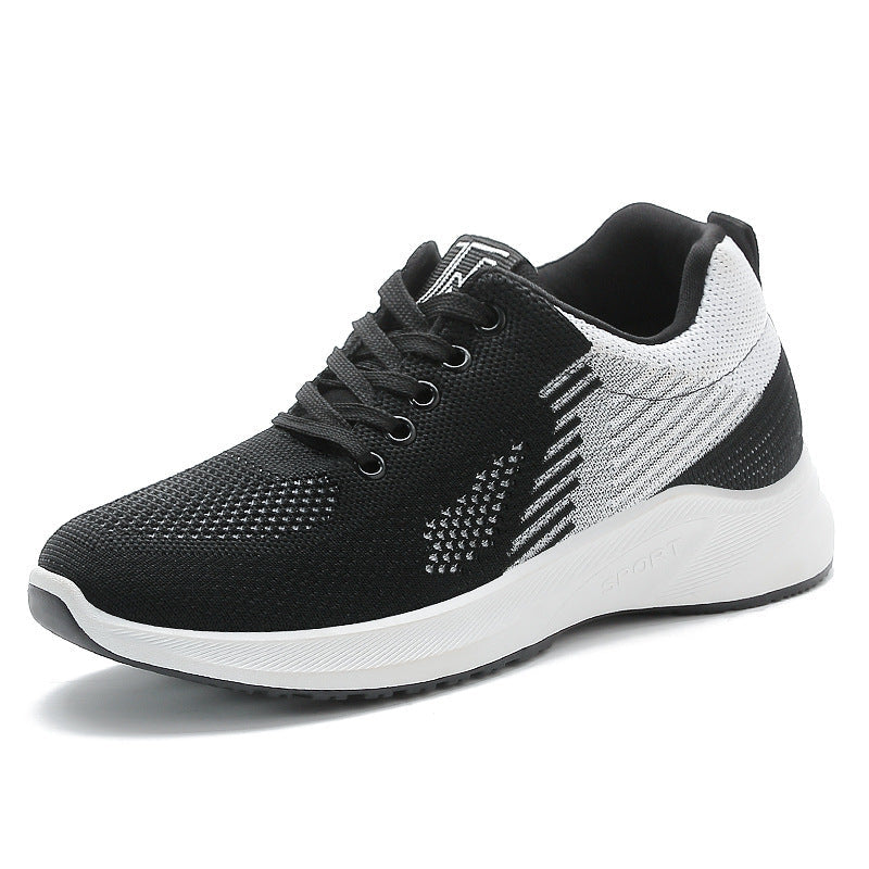Womens Breathable Mesh Lightweight Low Top Lace Up Trainers