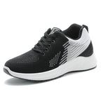 Womens Breathable Mesh Lightweight Low Top Lace Up Trainers