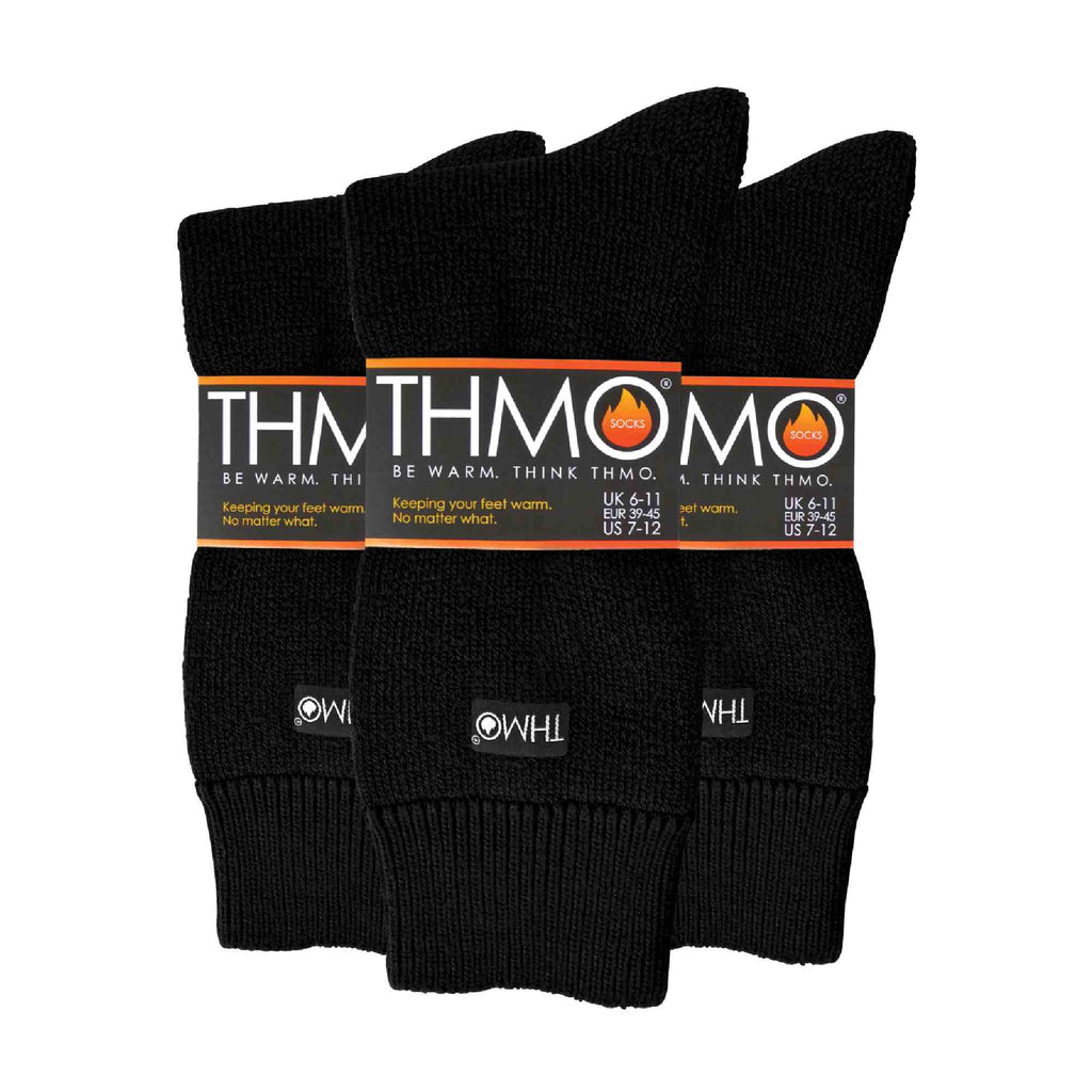 THMO Mens Thermal Indoor Slipper Socks with Grips Multipack Options
