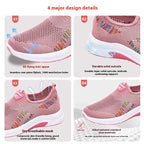 Womens Breathable Mesh Lightweight Round Toe Trainers