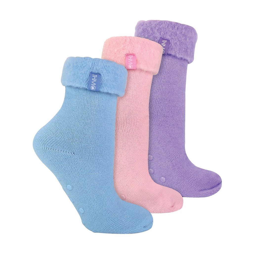 Sock Snob 3 Pack Womens Bed Socks with Non-Slip Grips