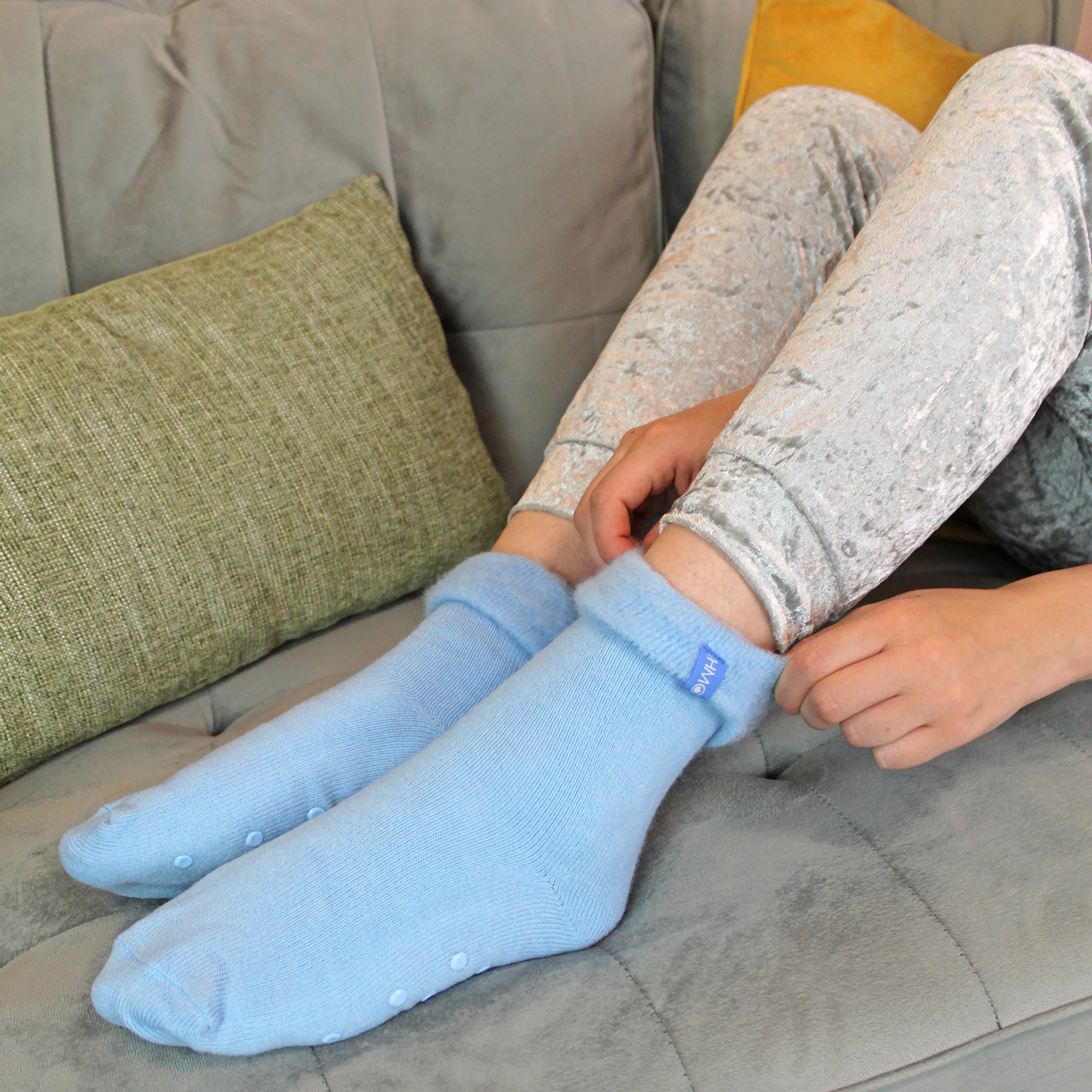 Sock Snob 3 Pack Womens Bed Socks with Non-Slip Grips