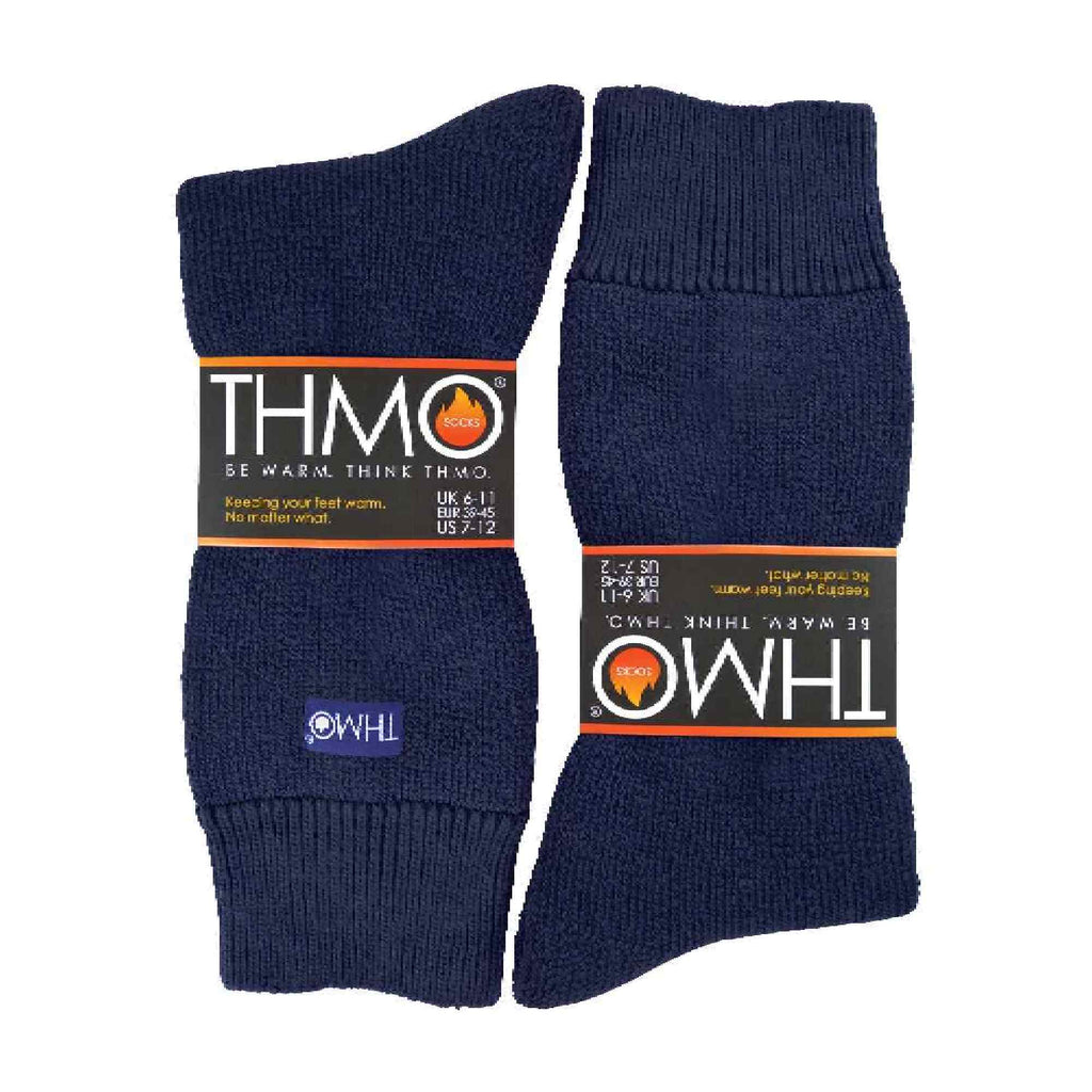 THMO Mens Thermal Indoor Slipper Socks with Grips Multipack Options