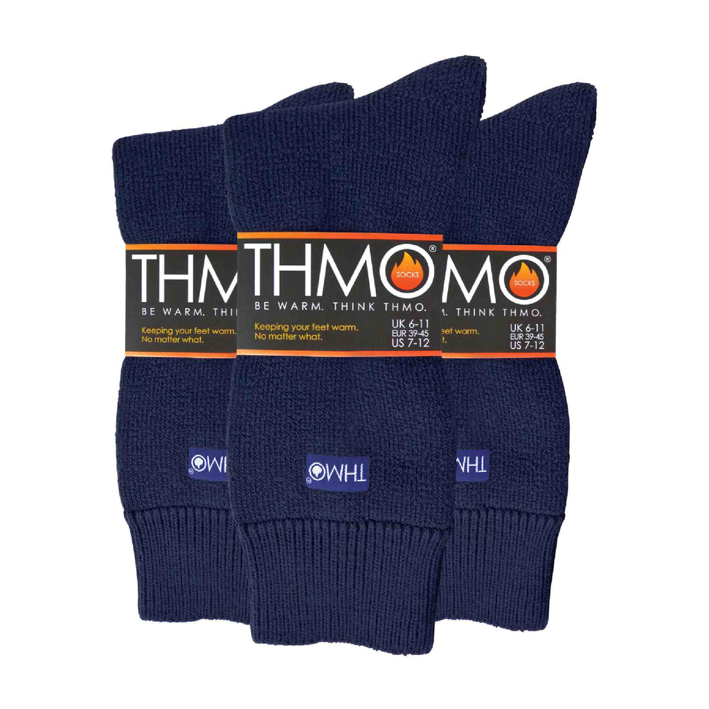 THMO Mens Thermal Indoor Slipper Socks with Grips Multipack Options