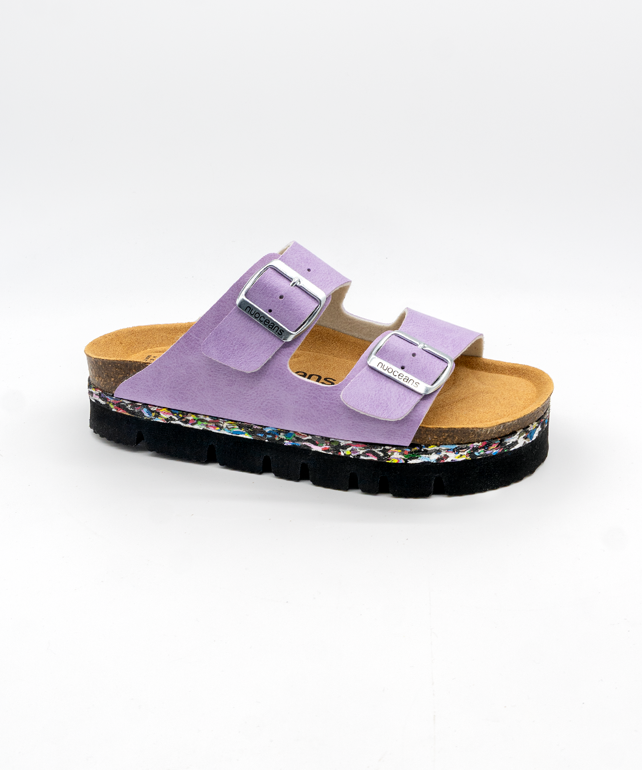Nuoceans Lila Light Purple Platform Sandals