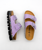 Nuoceans Lila Light Purple Platform Sandals