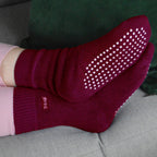 Sock Snob 3 Pack Womens Cosy Non Slip Thermal Slipper Socks with Grippers