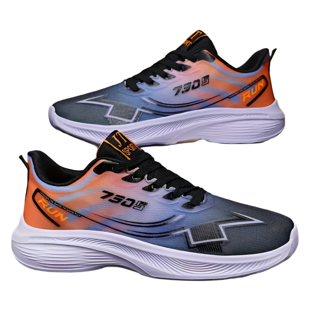 Mens Breathable Low Top Lace Up Round Toe Trainers