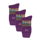 Sock Snob 3 Pack Womens Cosy Non Slip Thermal Slipper Socks with Grippers