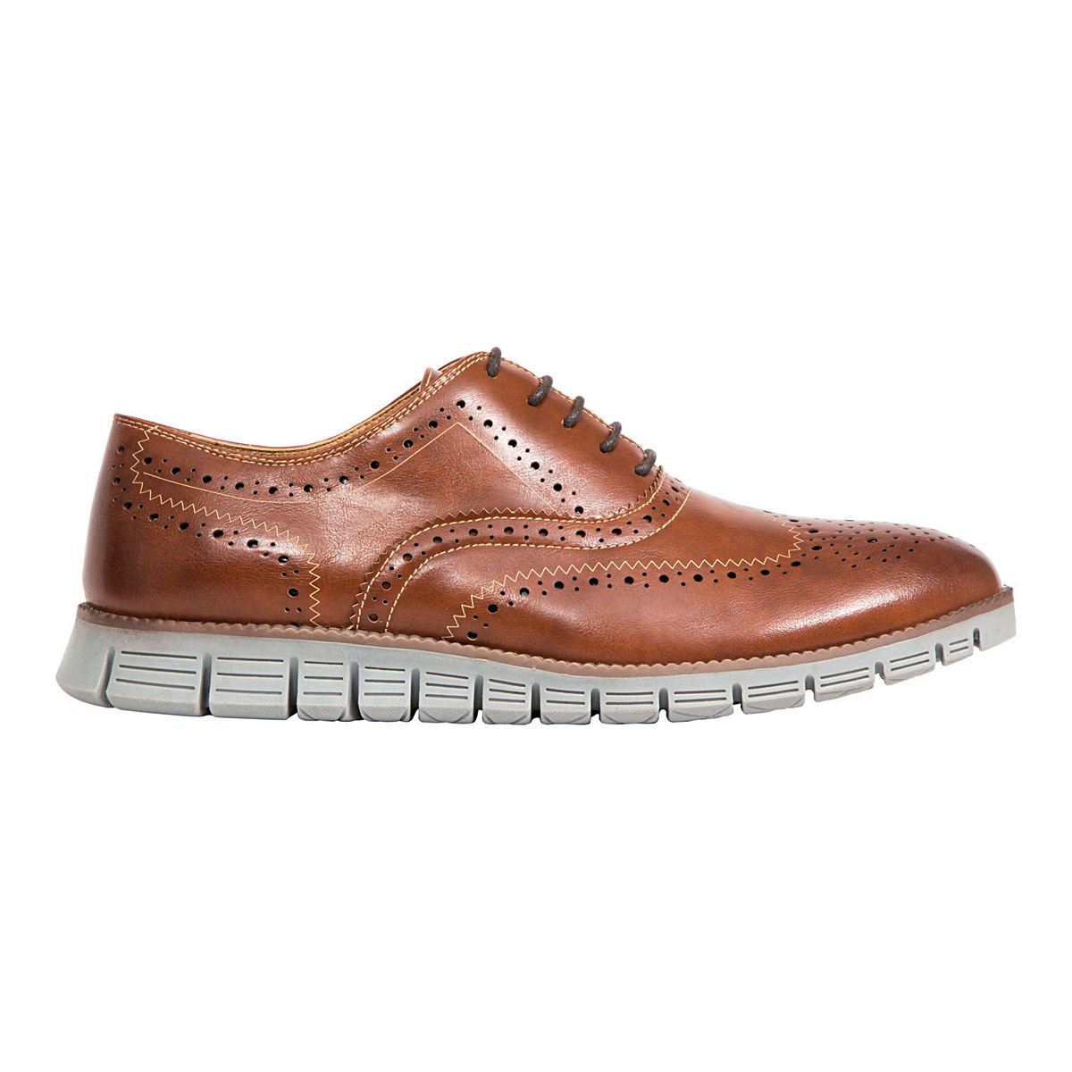 Leather Memory Foam Lace Up Dress Shoes