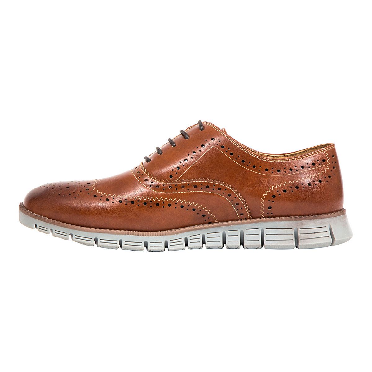 Leather Memory Foam Lace Up Dress Shoes