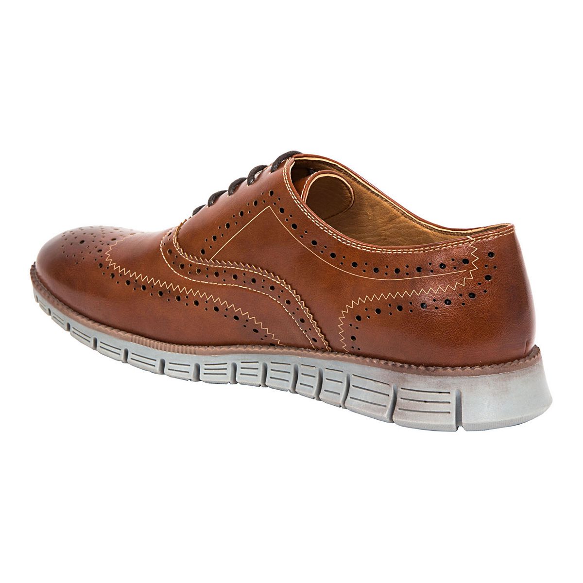Leather Memory Foam Lace Up Dress Shoes