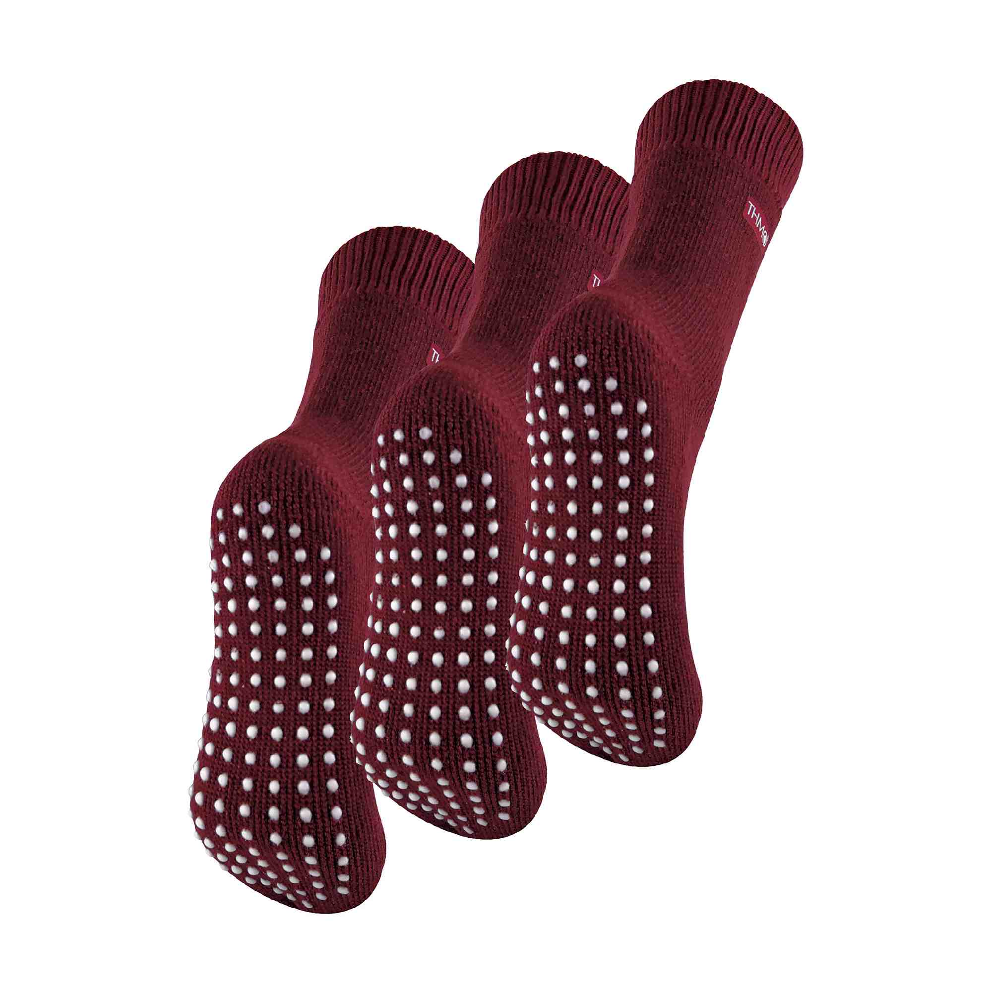 Sock Snob 3 Pack Womens Cosy Non Slip Thermal Slipper Socks with Grippers