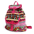 JNS-03 Pink Jacquard Nepal Style Backpack