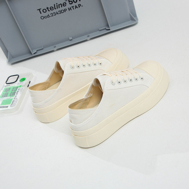 Unisex Canvas Thick Sole Trainers