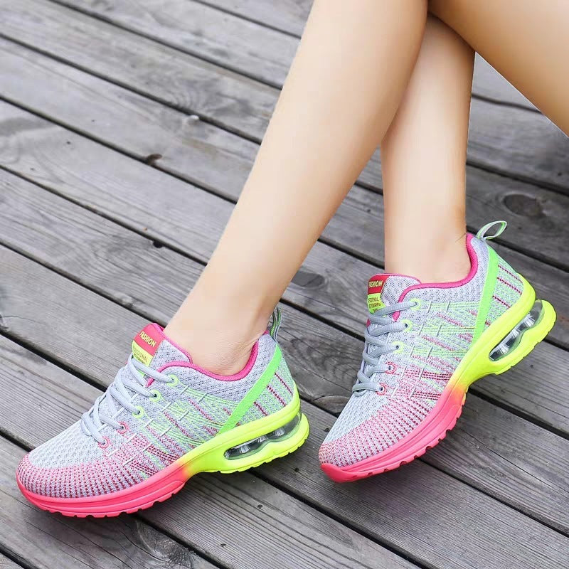 Womens Breathable Mesh Lightweight Lace Up Running Trainers