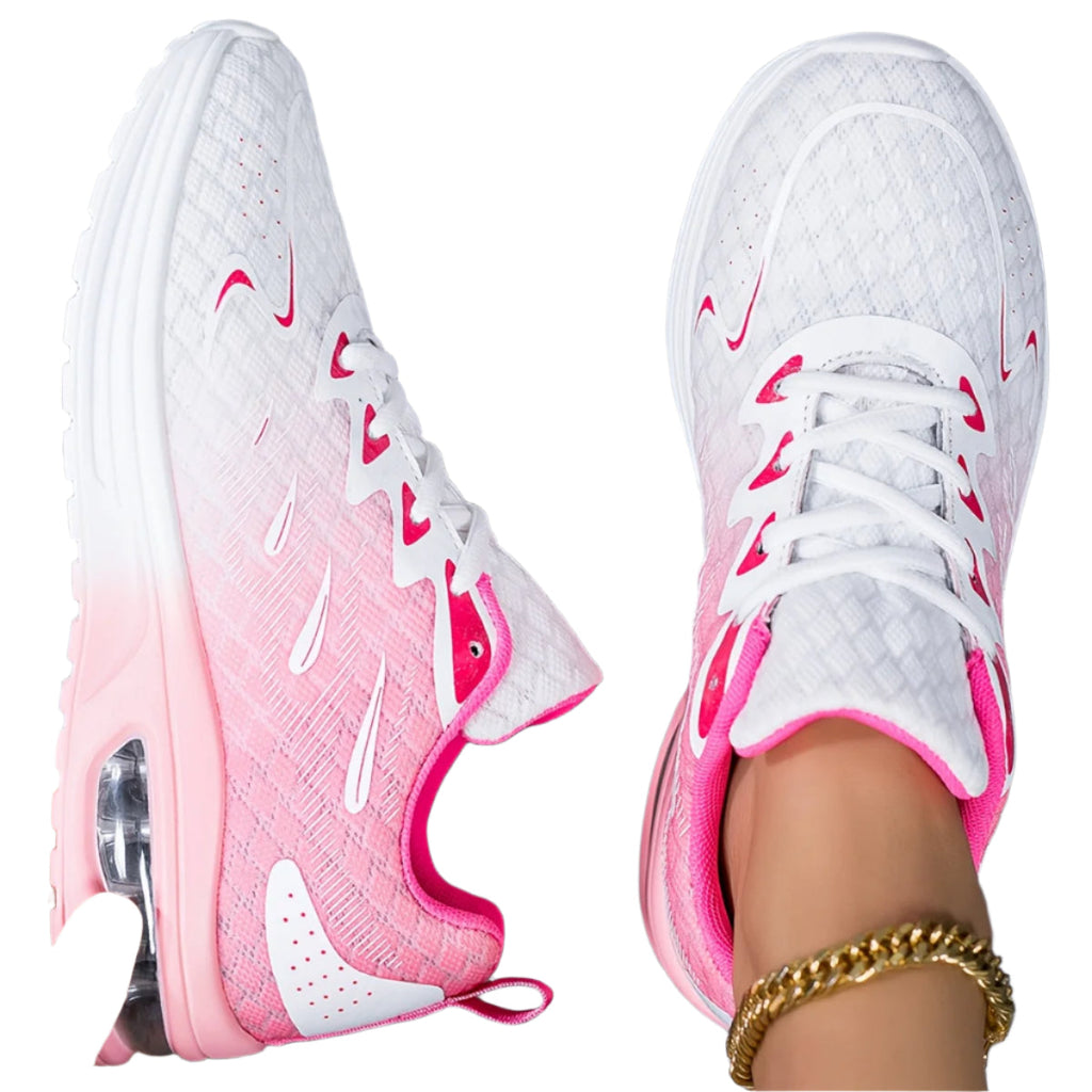 Womens Breathable Mesh Cushioned Running Trainers