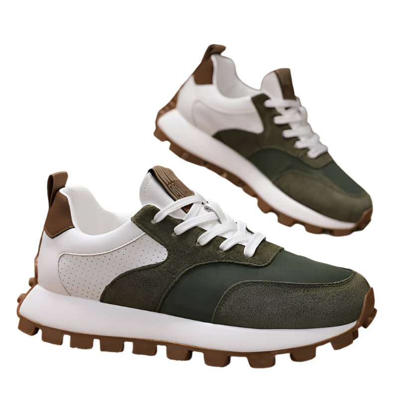 Mens EVA Low Top Lace Up Round Toe Running Trainers