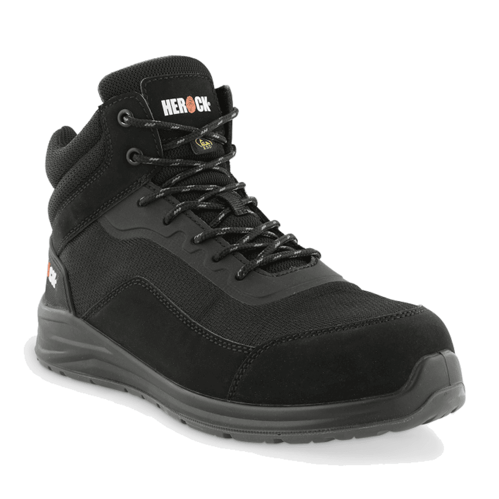 Herock Leno S1PS SR FO ESD SC Composite Safety High Safety Trainers Black/Anthracite