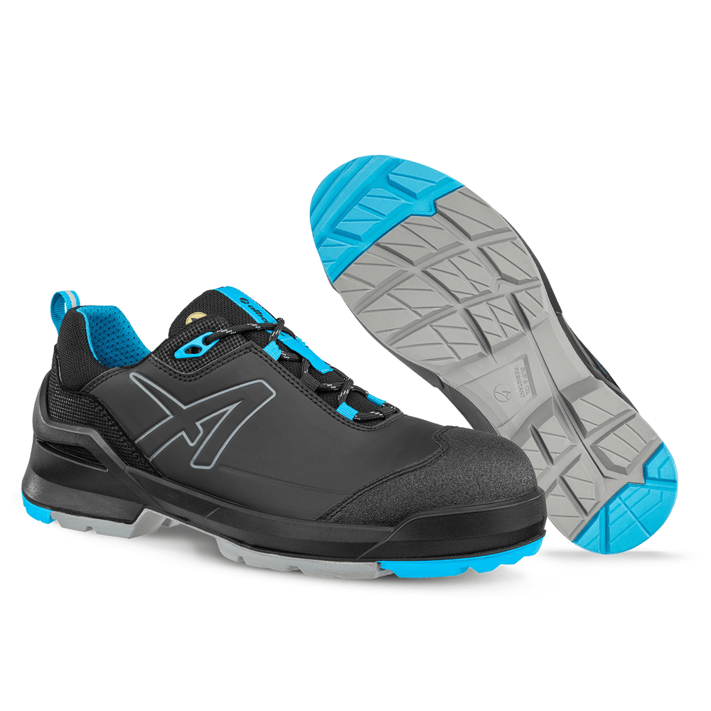 Albatros Taraval Low S3L ESD FO SR Fibreglass Safety Shoes Black/Blue