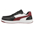 Puma Frontcourt Low S3L ESD Fibreglass Safety Trainers Black / White / Red