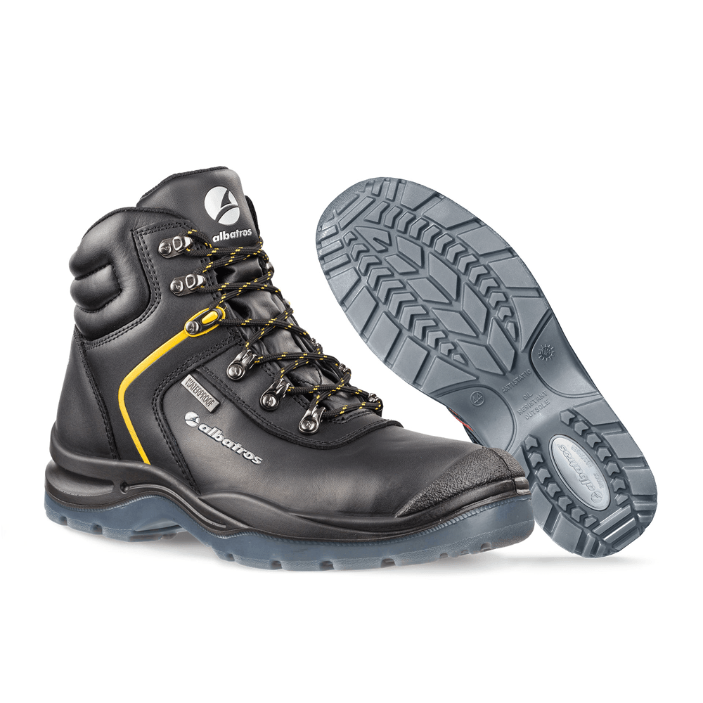 Albatros Gravity Ctx Mid S3 WR SRC Safety Boots Black/Yellow