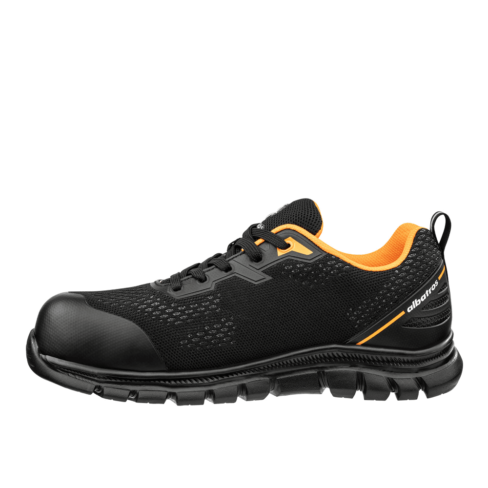 Albatros Levitate Low S1PS SR Fibreglass Safety Trainers Black/Orange