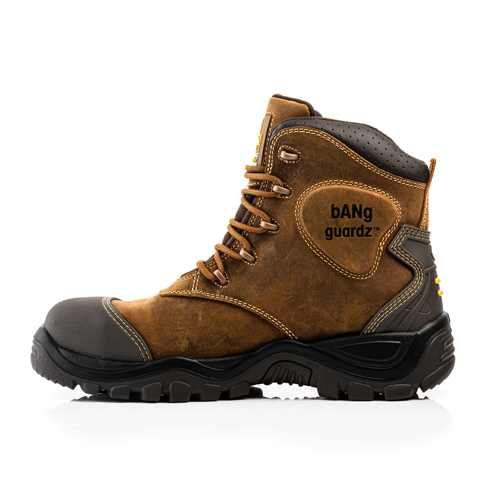 Buckler BSH012 S3 Brown Leather Waterproof Safety Boots
