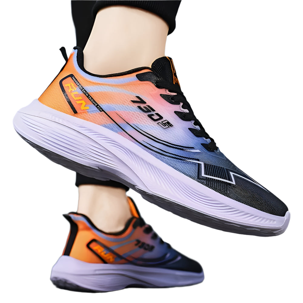 Mens Breathable Low Top Lace Up Round Toe Trainers