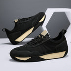 Mens Breathable Low Top Lace Up Round Toe Trainers