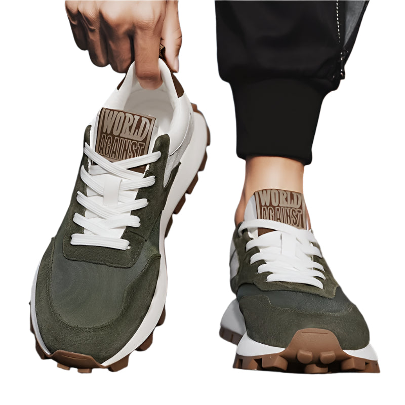 Mens EVA Low Top Lace Up Round Toe Running Trainers